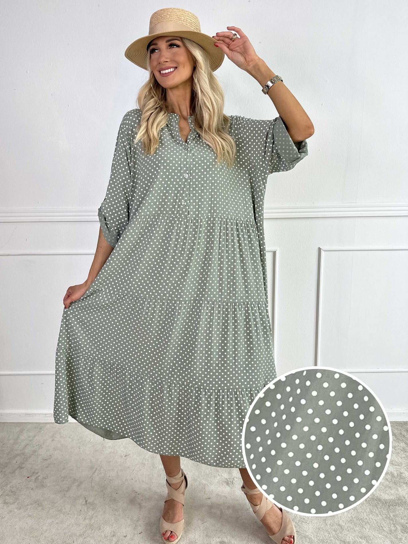 Dotti - Kjole med lag på lag look i viskose